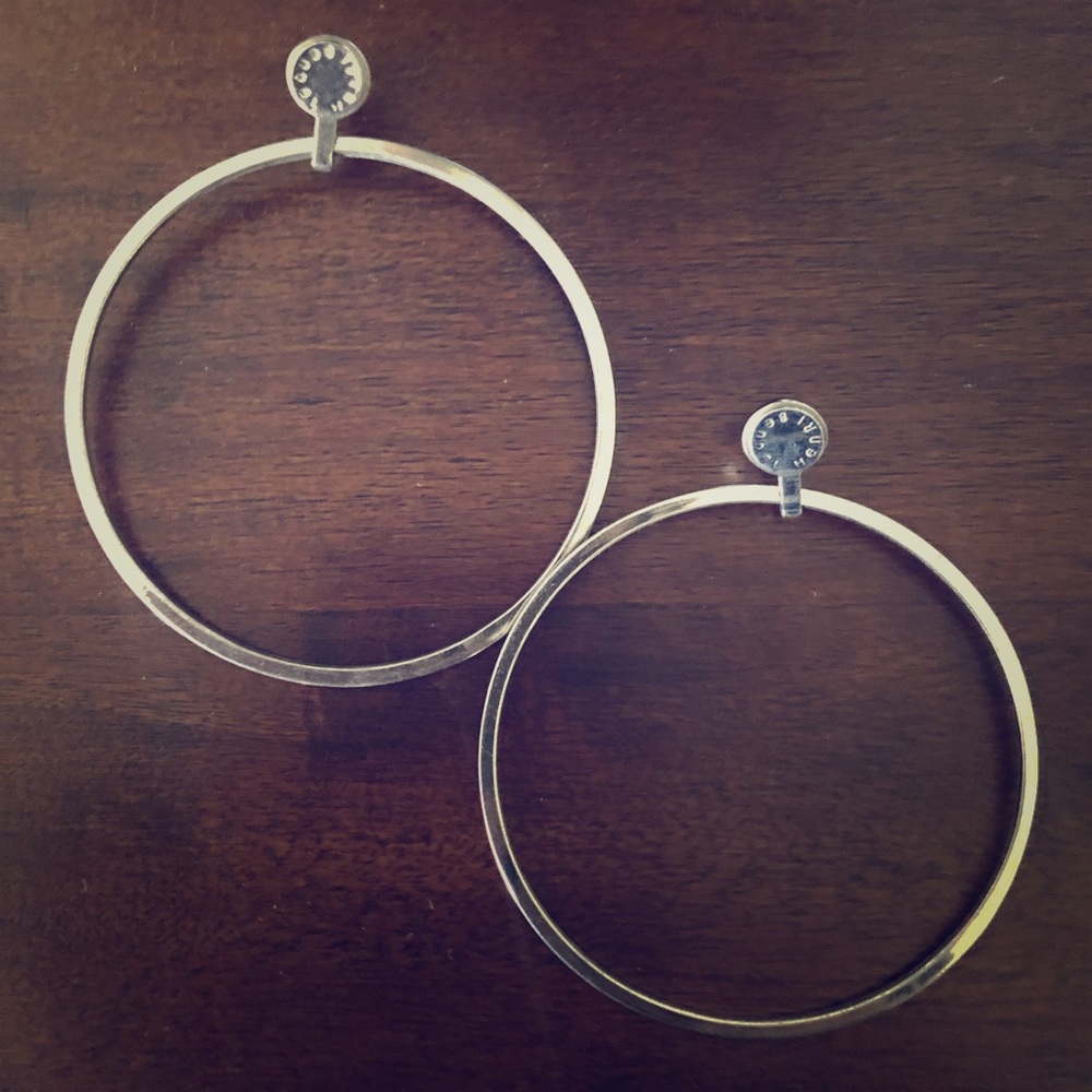 Henri Bendel Silver Hoop Earrings